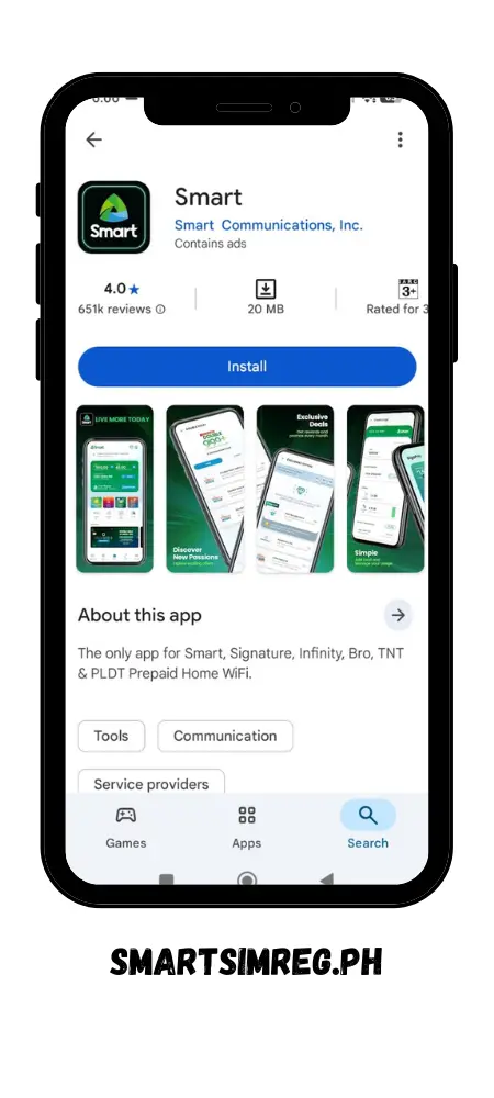 Smart SIM Registration via GigaLife 