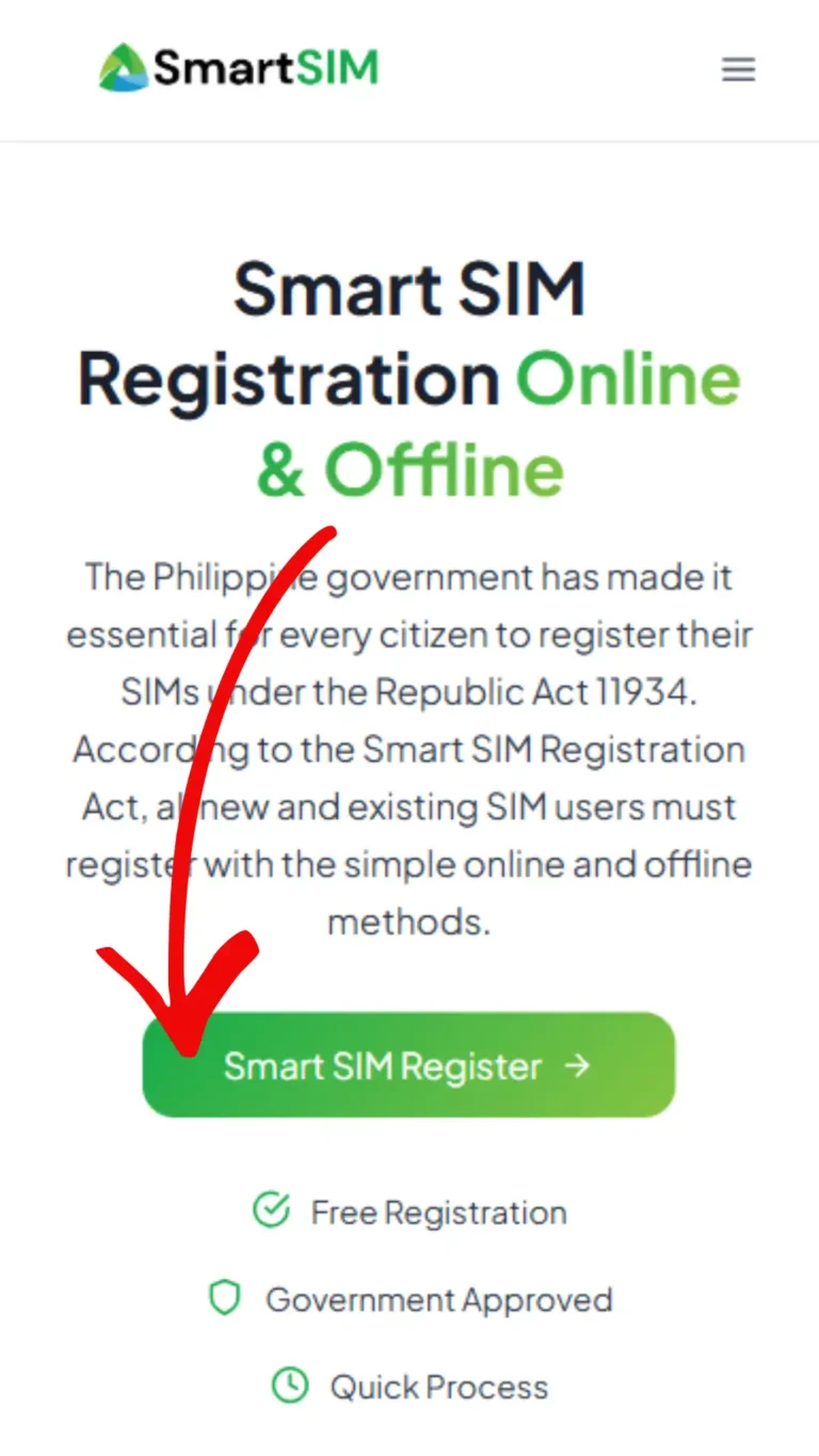 Smart SIM Registration via Online Web Portal
