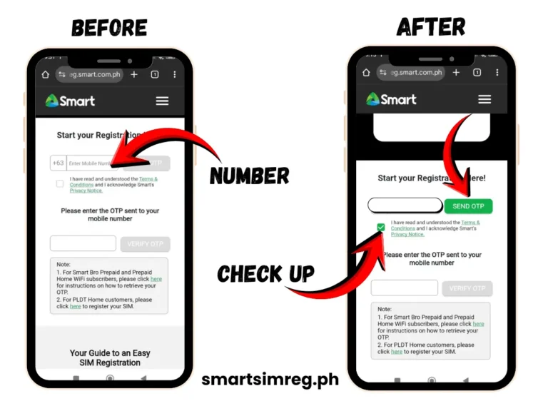 Enter the mobile number with all digits