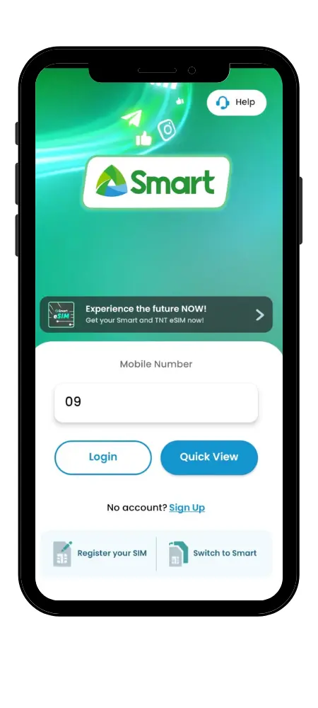 Smart login app interface displaying user-friendly design and secure access options on a mobile device screen.
