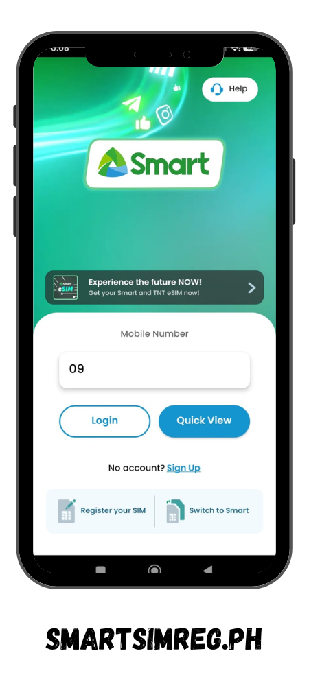Enter the mobile number