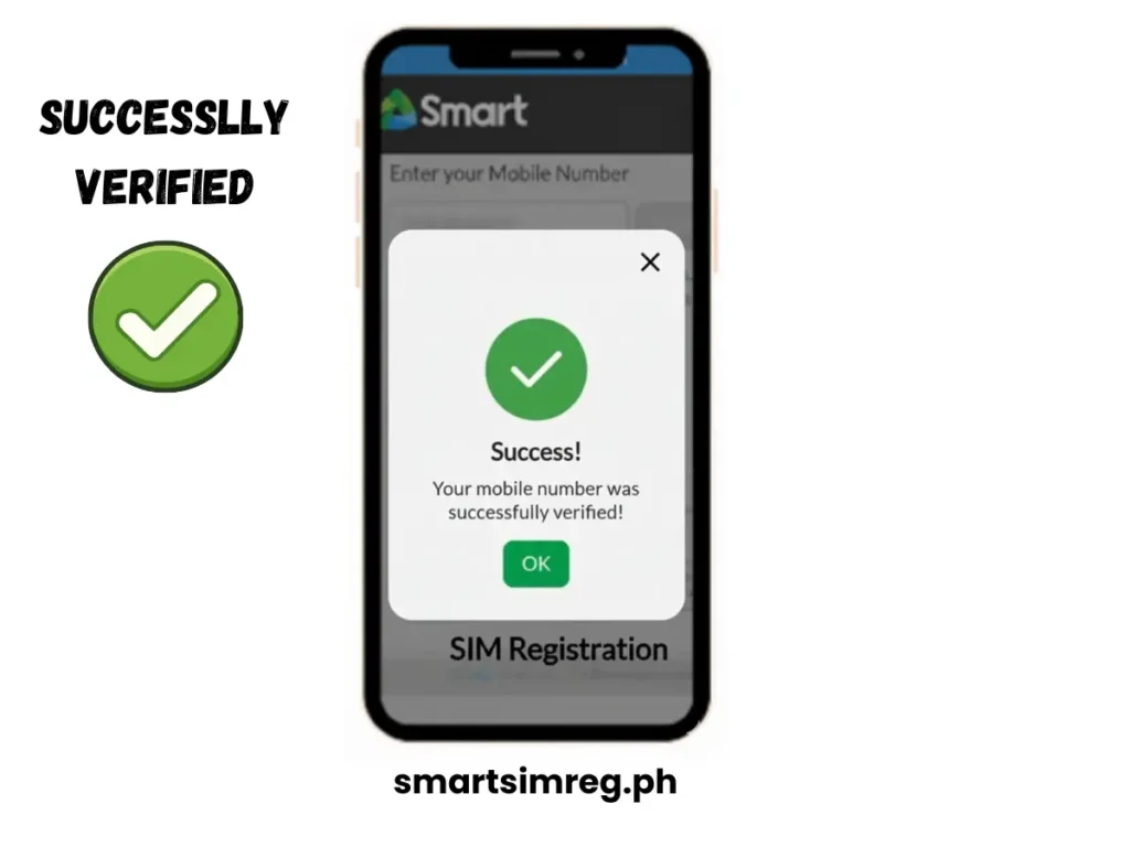 number is successfully verified