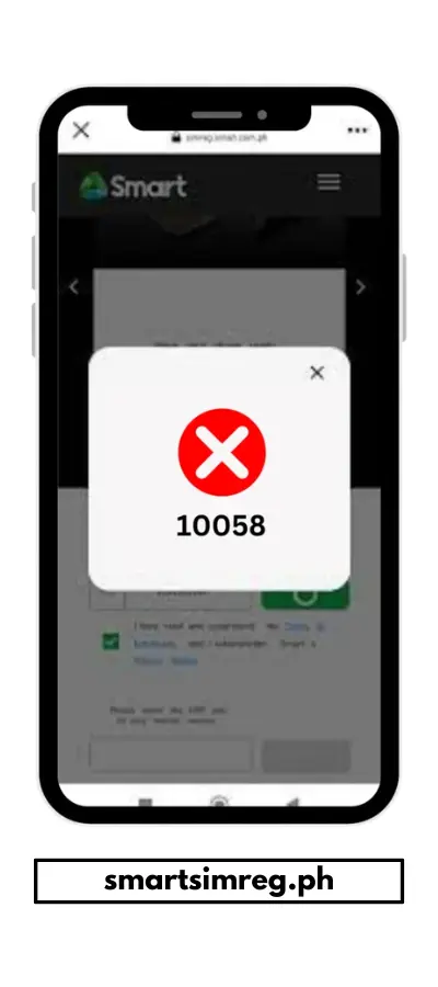 Error Code 10058