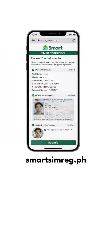 Before submitting the application, make sure to review all steps to avoid any delay in the SIM approval process.