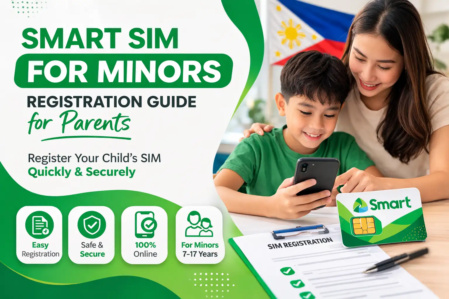 register smart sim for minors in philippines