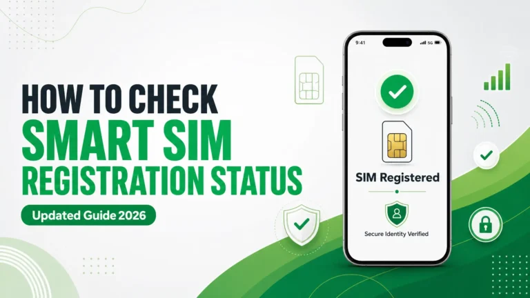 how to check smart sim registration status